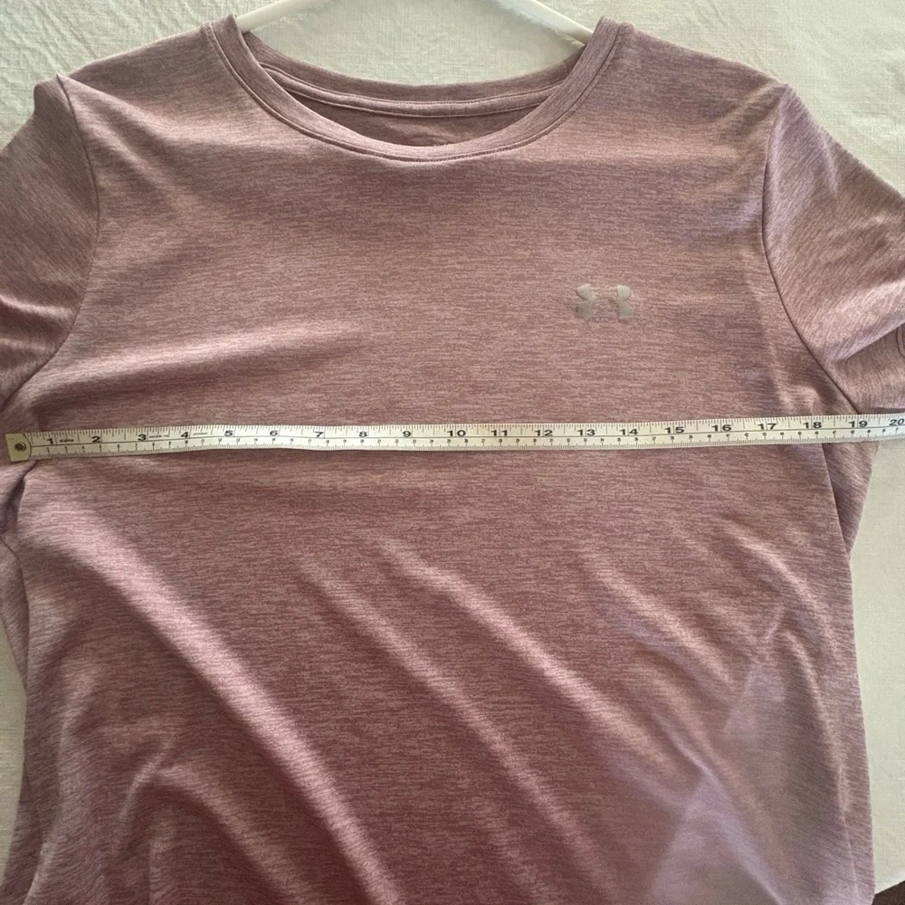 Under Armour Heathered Dusty Rose Performance Tee - Picture 3 of 3